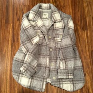 Abercrombie’s long sherpa shacket